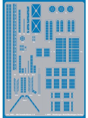 Lasercut-Detailset für Werftanlage - 40t Turmdrehkarn