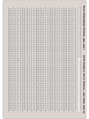 Reling 1:250, 1 Durchzug, gerade, hellgrau, 1m x 1m