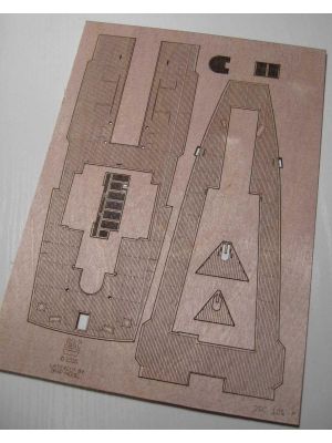 Lasercut-Holzdeck für Pogoria