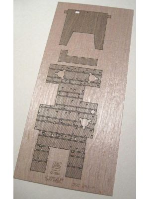 Lasercut-Holzdeck für Galatea