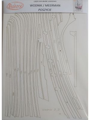 Lasercutsatz Planken für Wodnik (Meerman) 1623