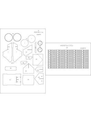 Lasercutsatz für Ford T Rnas