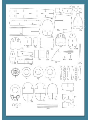 Lasercutsatz Spanten & Details für RWD 6 SP-AHN