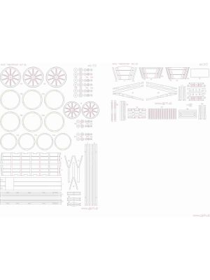 Lasercutsatz Spanten für Polnische Kutsche