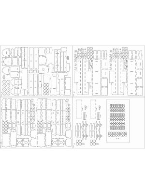 Lasercutsatz Spanten für KOZMA MININ BP 659 (1943r)