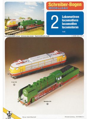 2 Lokomotiven: E-Lok 103, Dampflok 050