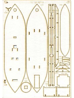 Lasercutset für USS Monitor