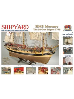 HMS Mercury 1779 Lasercut-Modell