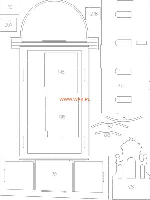 Lasercutsatz Spanten für Golab - Kirche und Kapelle