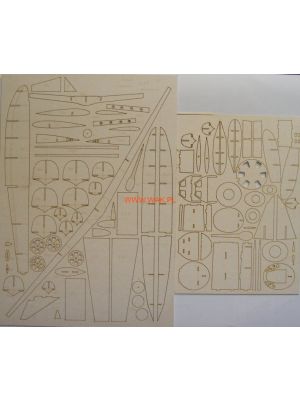 Lasercutsatz Spanten für Nakijama A2M2-N Rufe