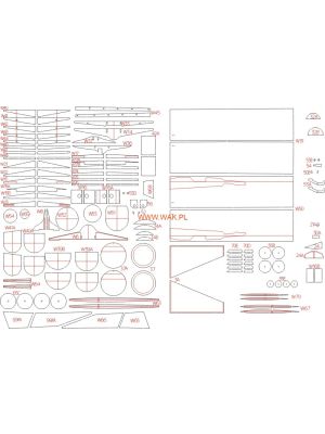 Lasercutsatz Spanten für MiG-29