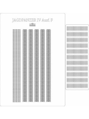 Lasercutsatz Ketten für Jagdpanzer IV Ausf. F