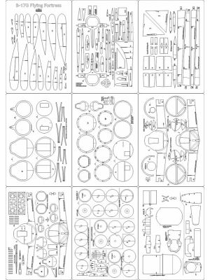 Lasercutsatz Spanten für B-17G 