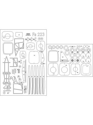 Lasercutsatz Spanten für FA 223