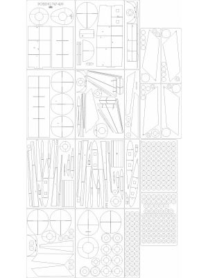 Lasercutsatz Spanten für 747-430