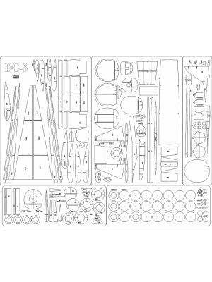 Lasercutsatz Spanten für DC-3