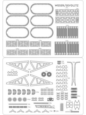 Lasercutsatz Details für Weser