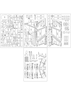 Lasercutsatz Spanten für A-7E Corsair II