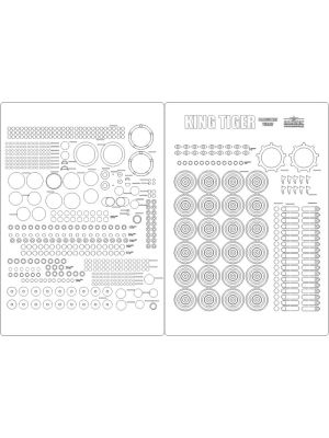 Lasercutsatz Räder für King Tiger