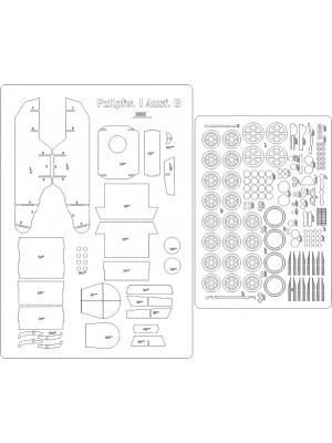 Lasercutsatz Spanten für Pz. Kpfw. I Ausf. B