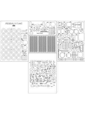 Lasercutsatz Spanten und Details für U-7144 T