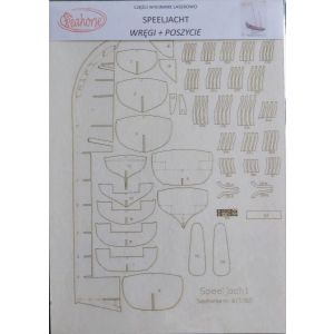 Lasercutsatz für Speeljacht