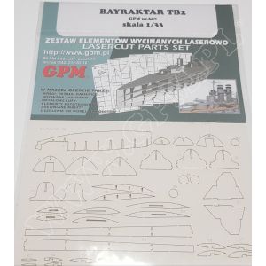 Lasercutsatz Spanten für Bayraktar TB2