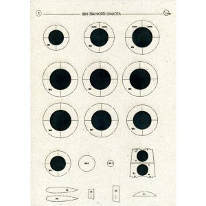 Lasercutsatz Spanten für USS North Dakota