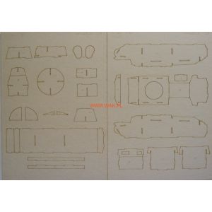 Lasercutsatz Spanten für Pzkpfw 35(t)