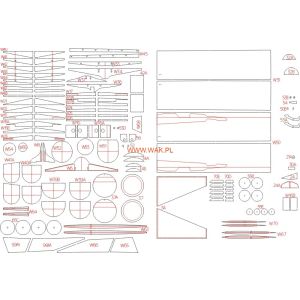 Lasercutsatz Spanten für MiG-29