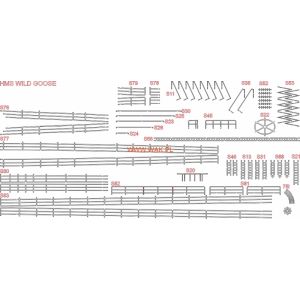 Lasercutsatz Relinge für HMS Wild Goose