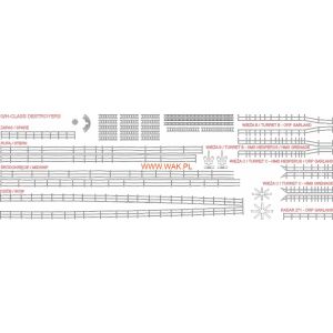 Lasercutsatz Relinge für Garland / Grenade / Hesperus