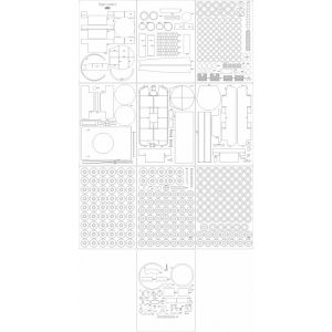 Lasercutsatz Spanten und Details für Tiger I Ausf. E