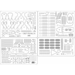 Lasercutsatz Details für ORP Piorun