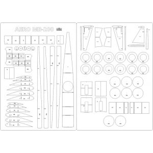 Lasercutsatz Spanten für Aero MB-200