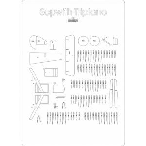 Lasercutsatz Spanten für Sopwith Triplane