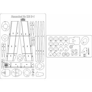 Lasercutsatz Spanten für Hs 126 B-1