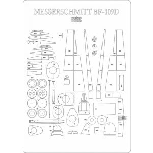 Lasercutsatz Spanten für BF-109D