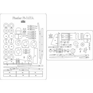 Lasercutsatz Spanten für Fi-167A