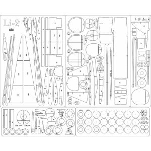 Lasercutsatz Spanten für Li-2P