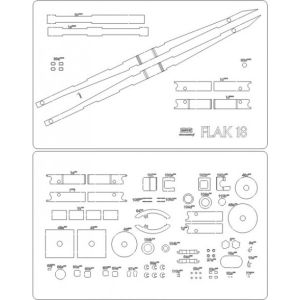 Lasercutsatz für FLAK 18