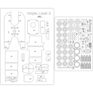 Lasercutsatz Spanten für Pz. Kpfw. I Ausf. B