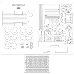 Lasercutsatz Spanten, Profile und Details für Bedford