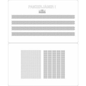 Lasercutsatz Ketten für Panzerjäger I