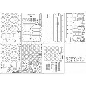 Lasercutsatz Spanten und Details für SKOT 2AP