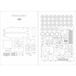 Lasercutsatz Spanten und Details für Panzerjäger I