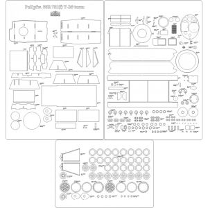 Lasercutsatz Spanten und Details für Pz. Kpfw. 35R 731(F)