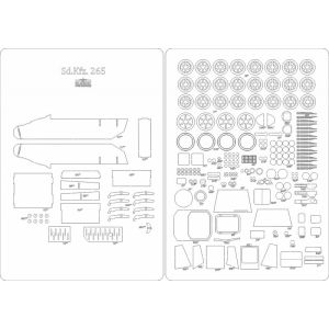 Lasercutsatz Spanten und Details für Sd.Kfz. 265