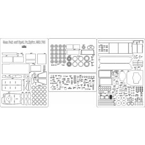 Lasercutsatz Spanten und Details für 5cm PAK auf Fgst. Pz.Kpfw. 35R 731